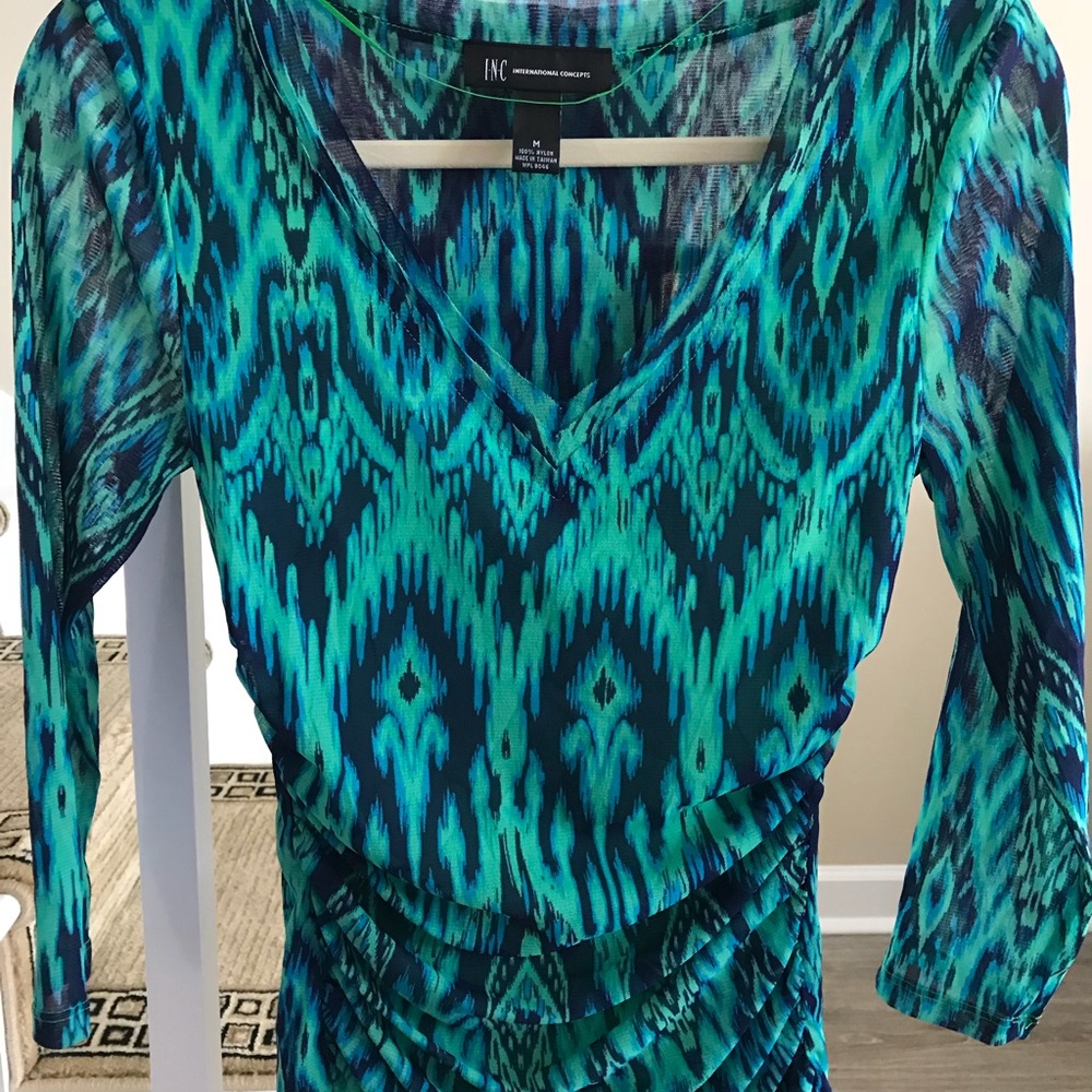 Stretch print top